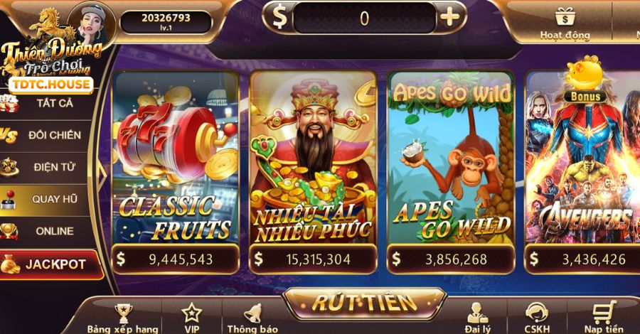Hình ảnh đa dạng các trò chơi nổ hũ (slot game) với đồ họa bắt mắt và cơ hội trúng Jackpot lớn tại FA88.
